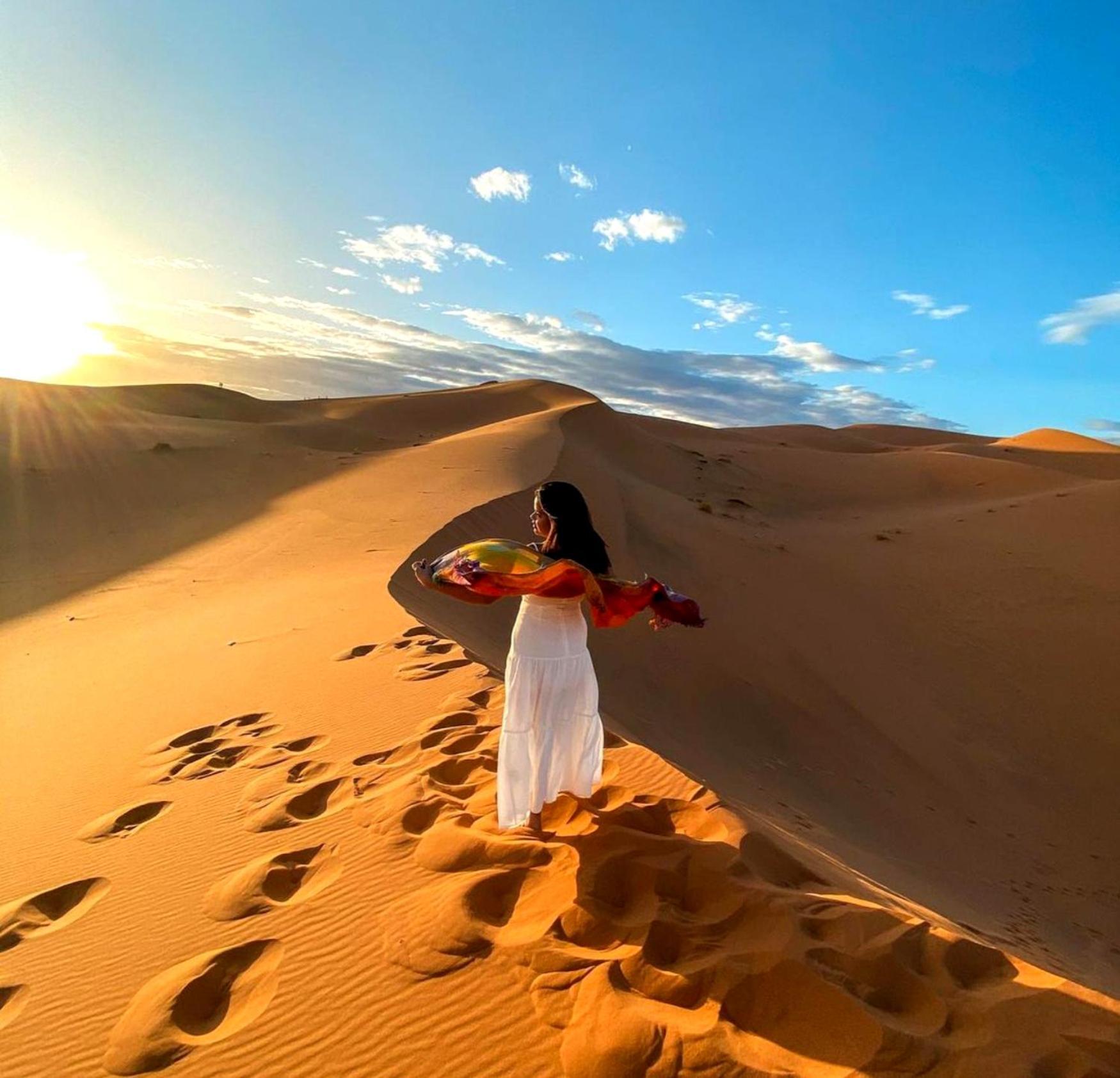 Luxury Bedouin Camp Bed & Breakfast Мерцуга Екстериор снимка